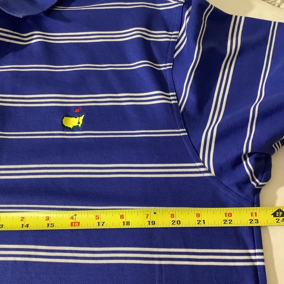 Masters Collection 60’s 2-Ply Mercerized Cotton Polo Shirt Stripes Golf - Picture 9 of 11